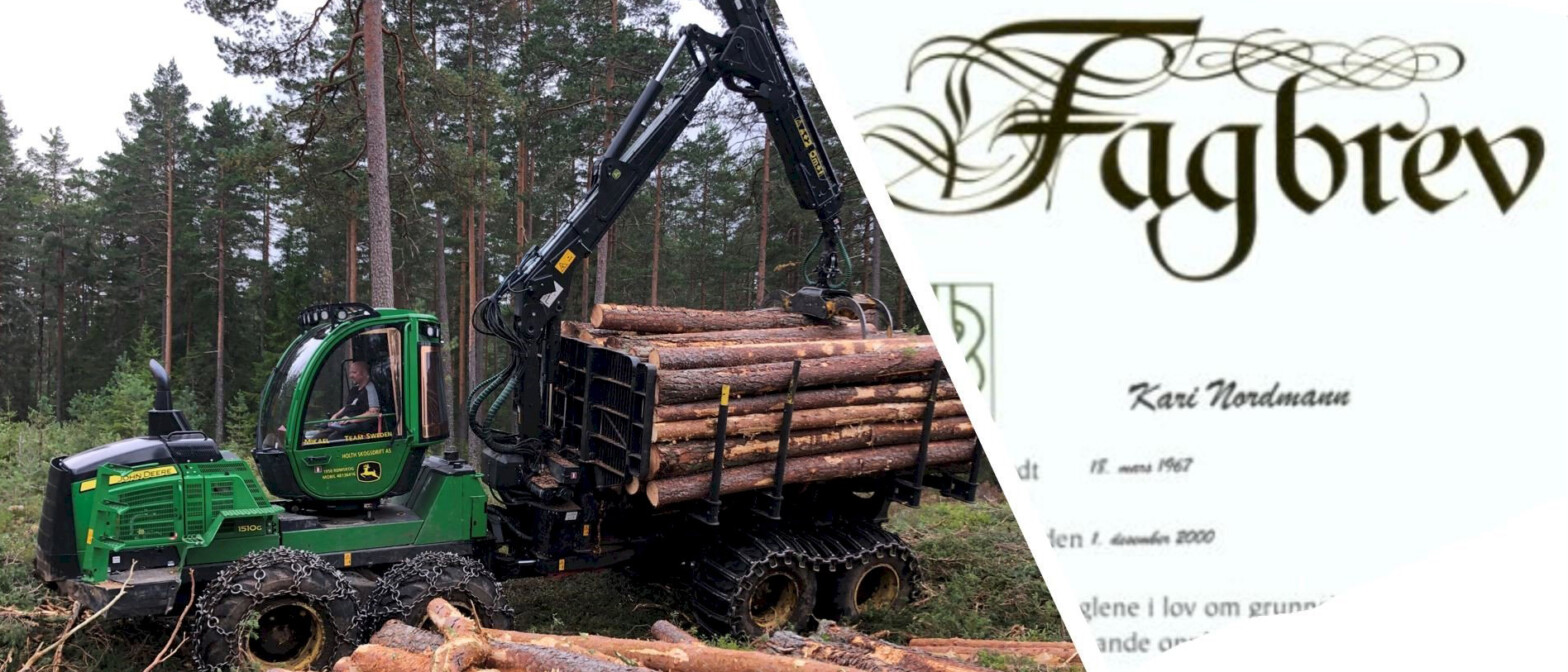 Bli skog­s­ope­ratør med fagbrev – meld deg på eksa­mens­for­be­re­dende&nbsp;kurs!